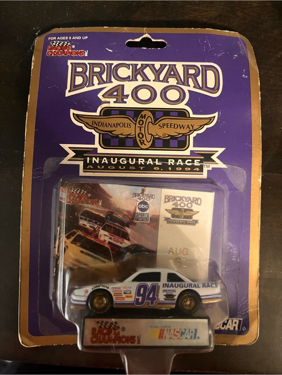 Nascar Other - Nascar 94 Inaugural Race Toy Car - White with Purple & Gold Accents